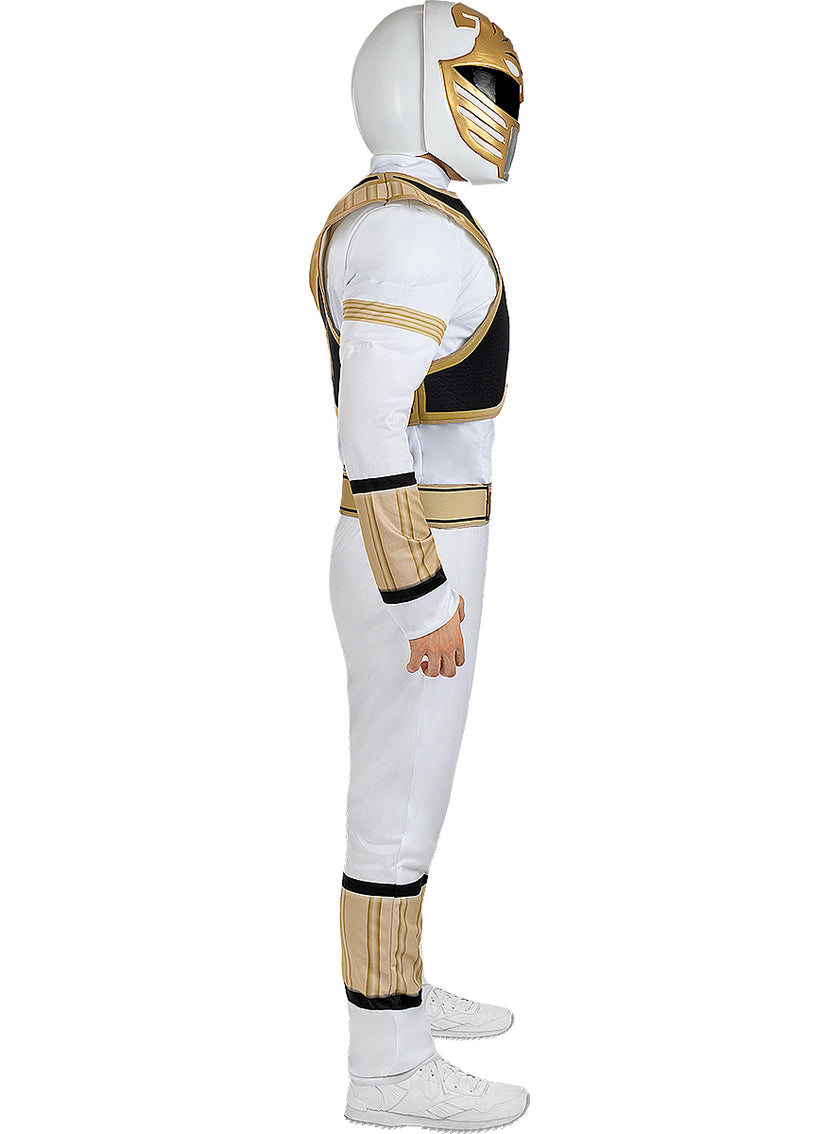 Casque Power Ranger Blanc adulte
