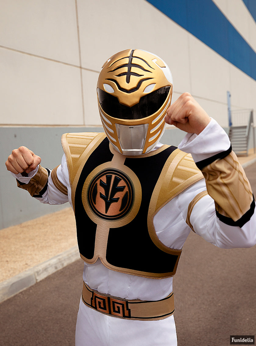 Casque Power Ranger Blanc adulte