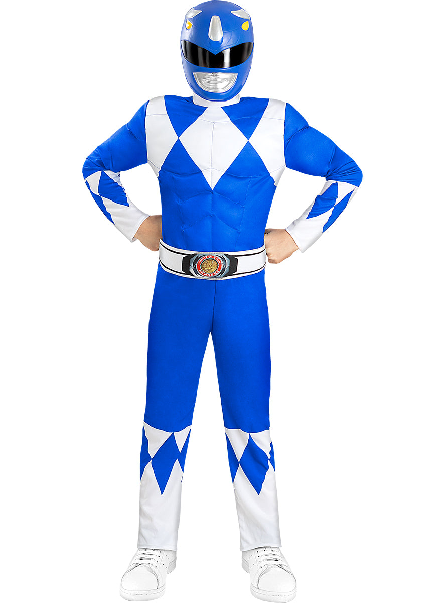 Masque Power Ranger bleu enfant