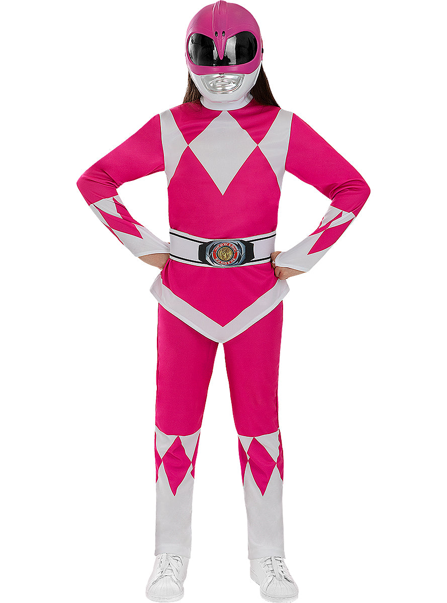 Masque Power Ranger rose pour enfant