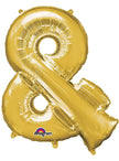 Ballon aluminium lettre & doré (76 cm)