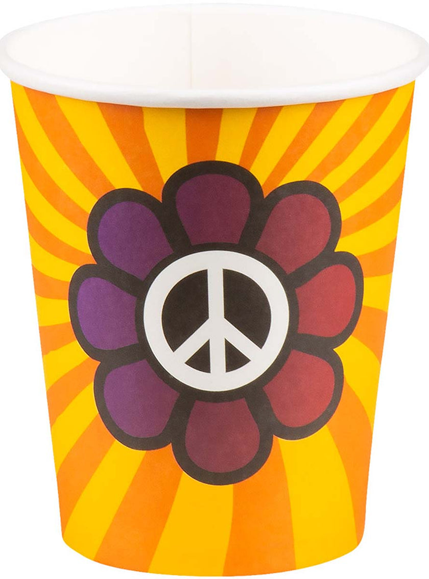 6 gobelets hippie