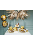 6 assiettes dorées 60 ans (20 cm)