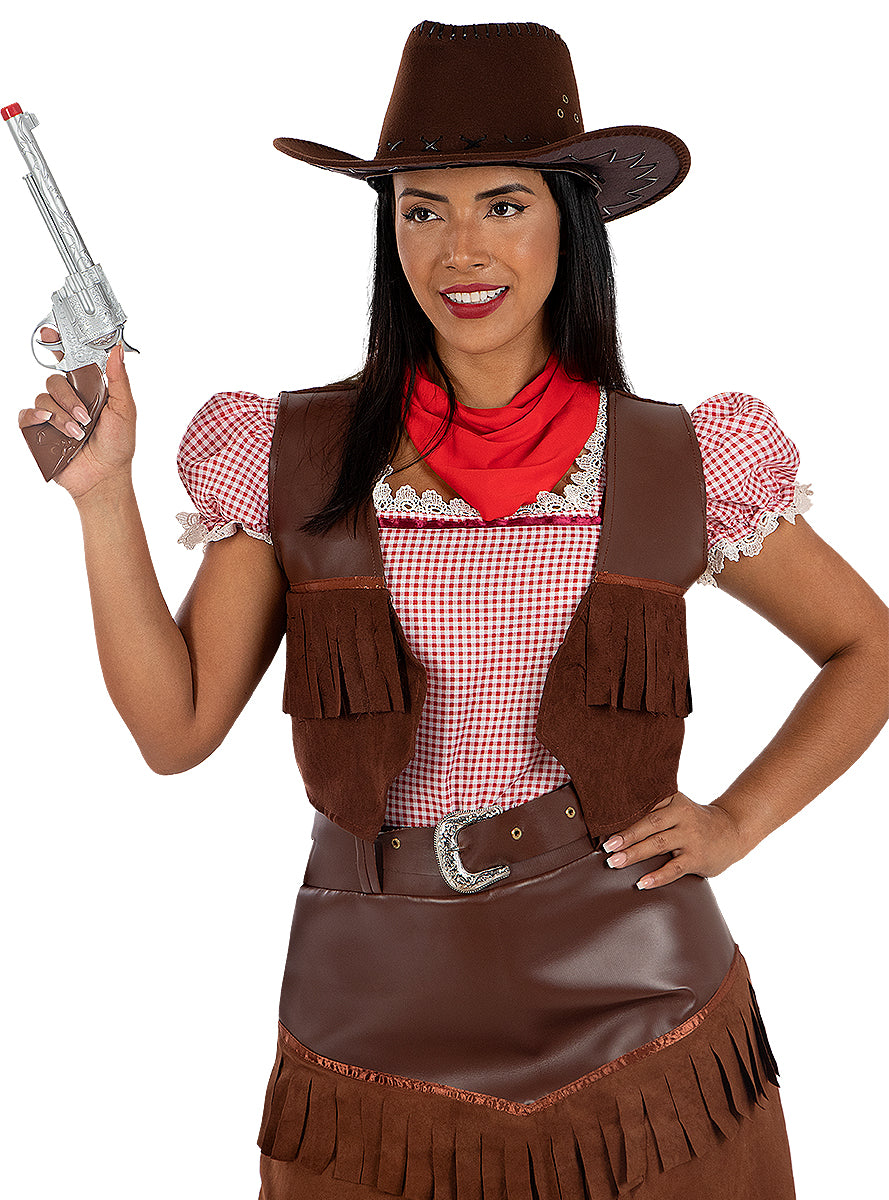 Revolver cowboy avec étui