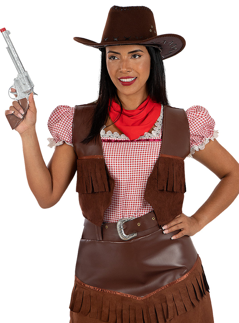 Revolver cowboy avec étui