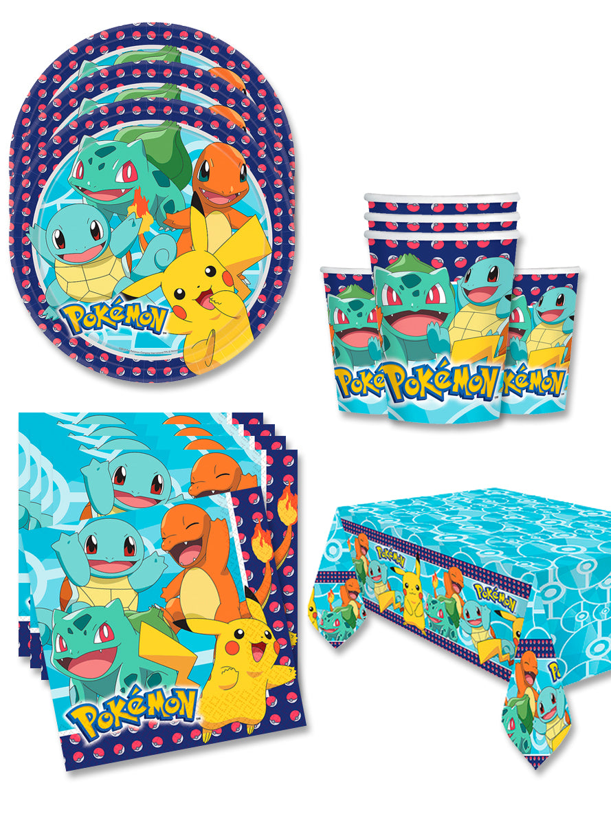 Décoration anniversaire Pokémon 16 personnes