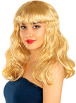 Perruque blonde à frange