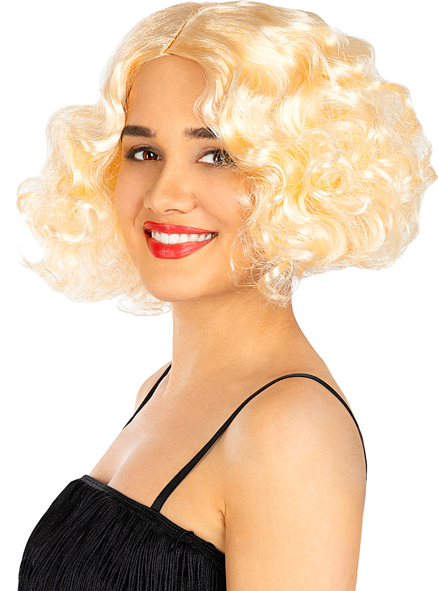 Perruque blonde années 20
