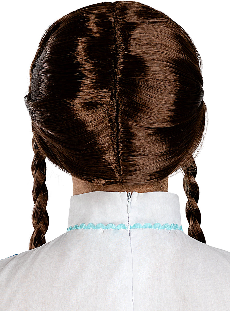 Perruque tresses brune femme