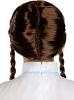 Perruque tresses brune femme