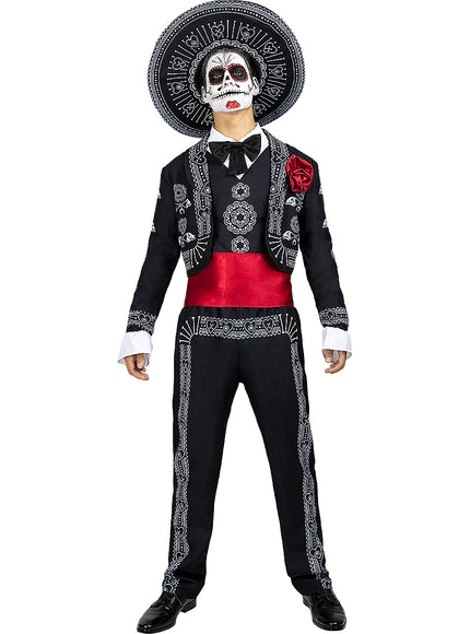 Déguisement Dia de los Muertos pour homme grande taille