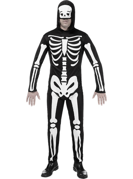 Costume de squelette pour homme grande taille
