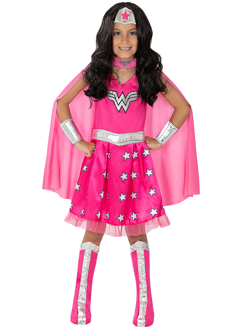 Déguisement Wonder Woman rose fille