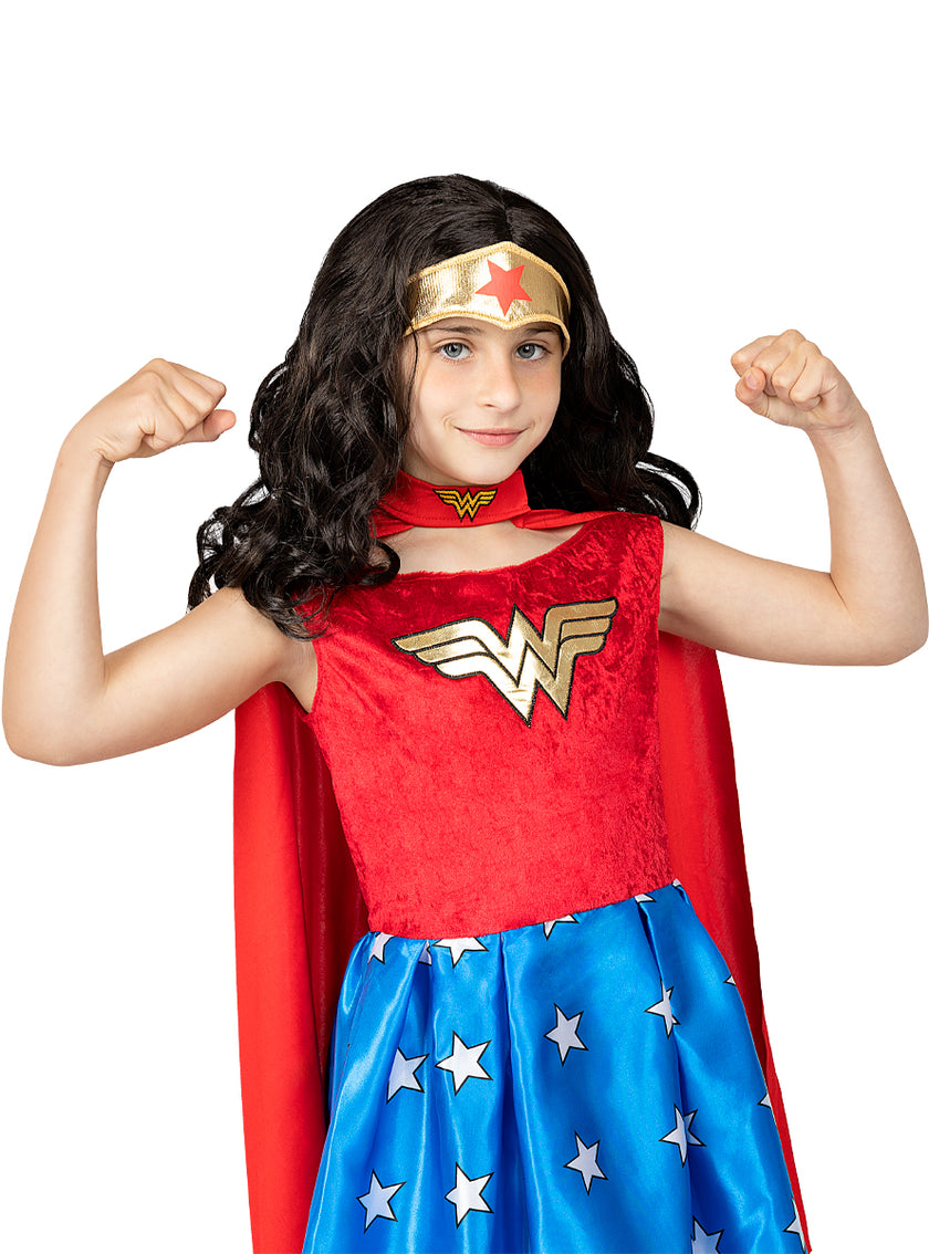 Perruque Wonder Woman pour fille