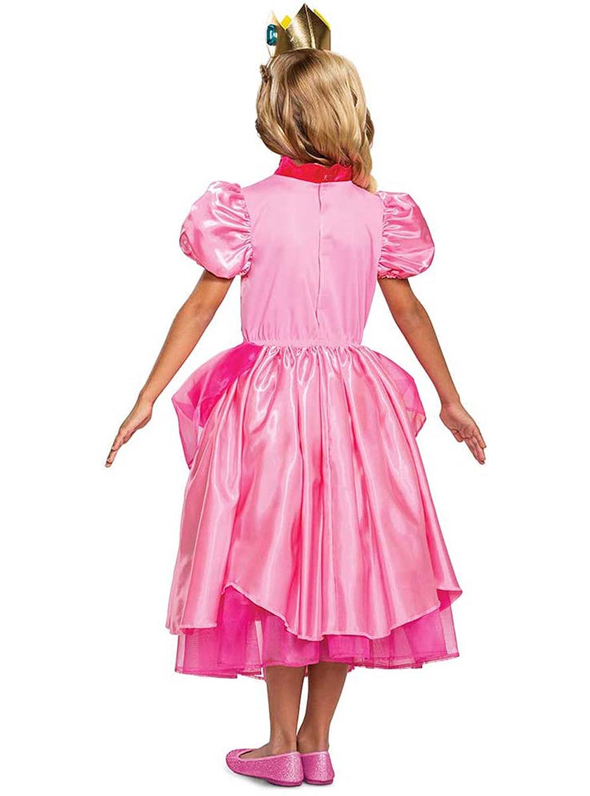 Déguisement Princesse Peach deluxe fille - Super Mario Bros
