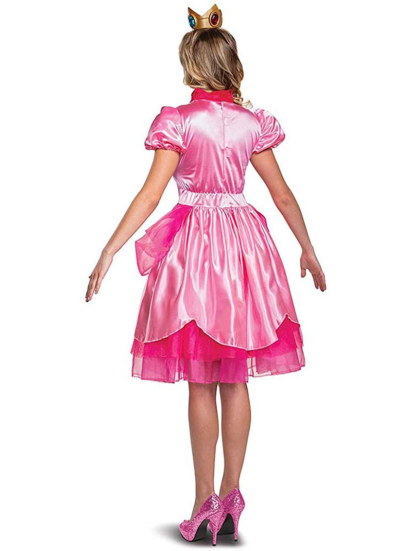 Déguisement Princesse Peach deluxe femme - Super Mario Bros