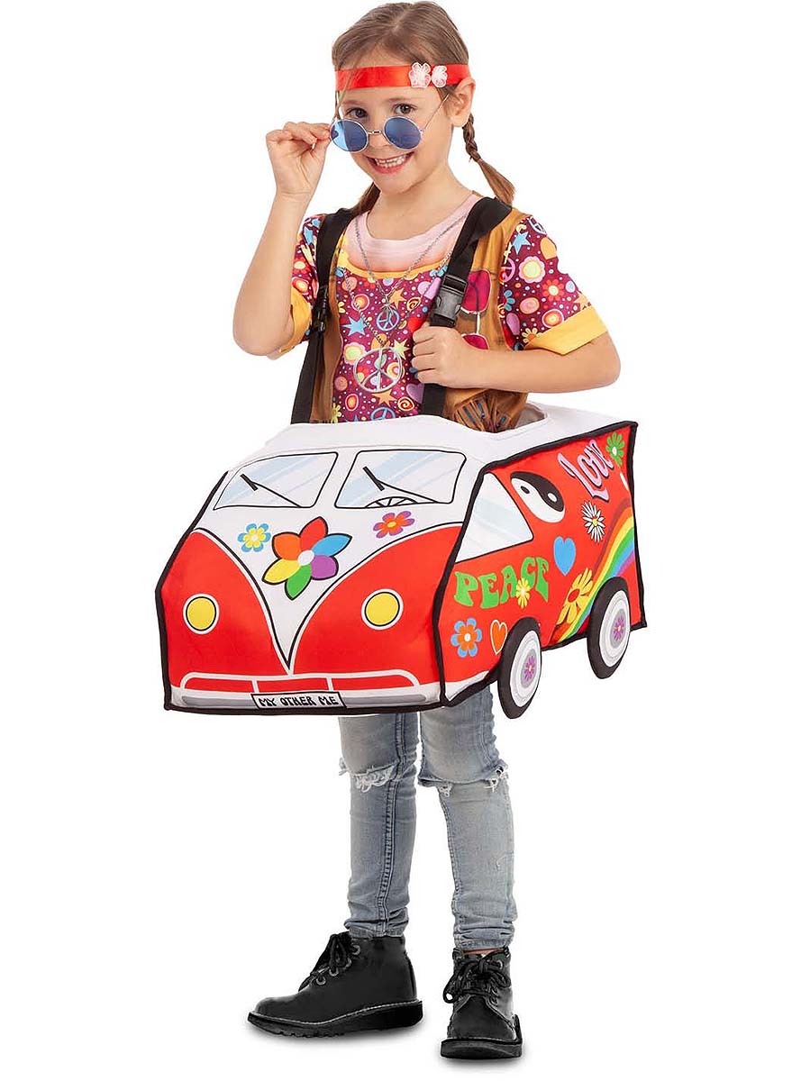 Déguisement Ride On de caravane hippie enfant