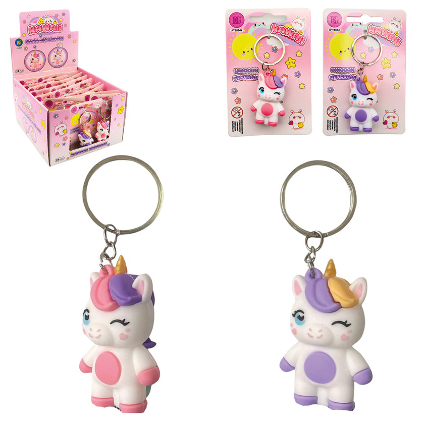 Porte-cles licorne kawai 1