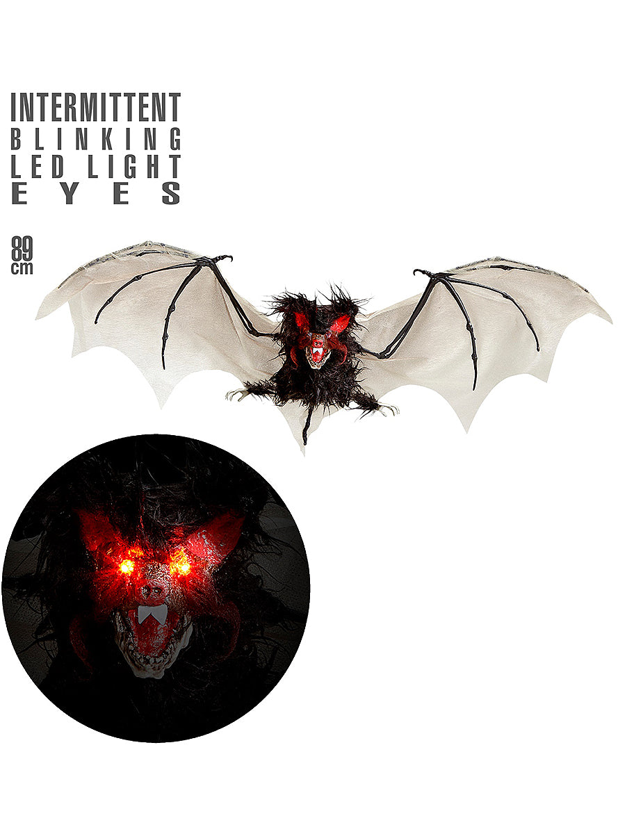 Figurine de chauve-souris avec des yeux LED clignotants