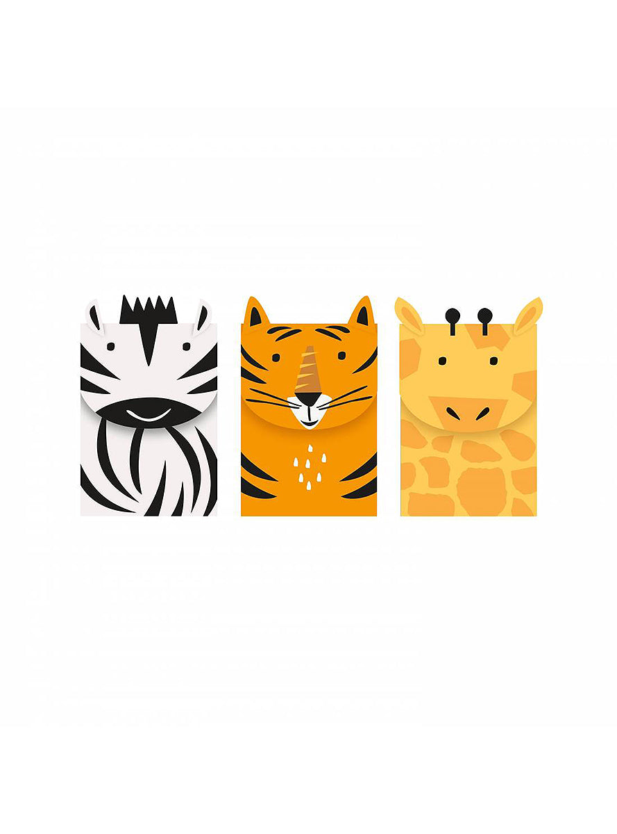 3 sachets à bonbons - Animal Safari