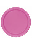 8 assiettes roses petites (18 cm) - Ligne Couleurs de Base