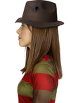 Déguisement Freddy Krueger femme avec chapeau grande taille - Les Griffes de la nuit