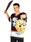 Déguisement de Jason Vendredi 13 hockey pour homme avec machette grande taile