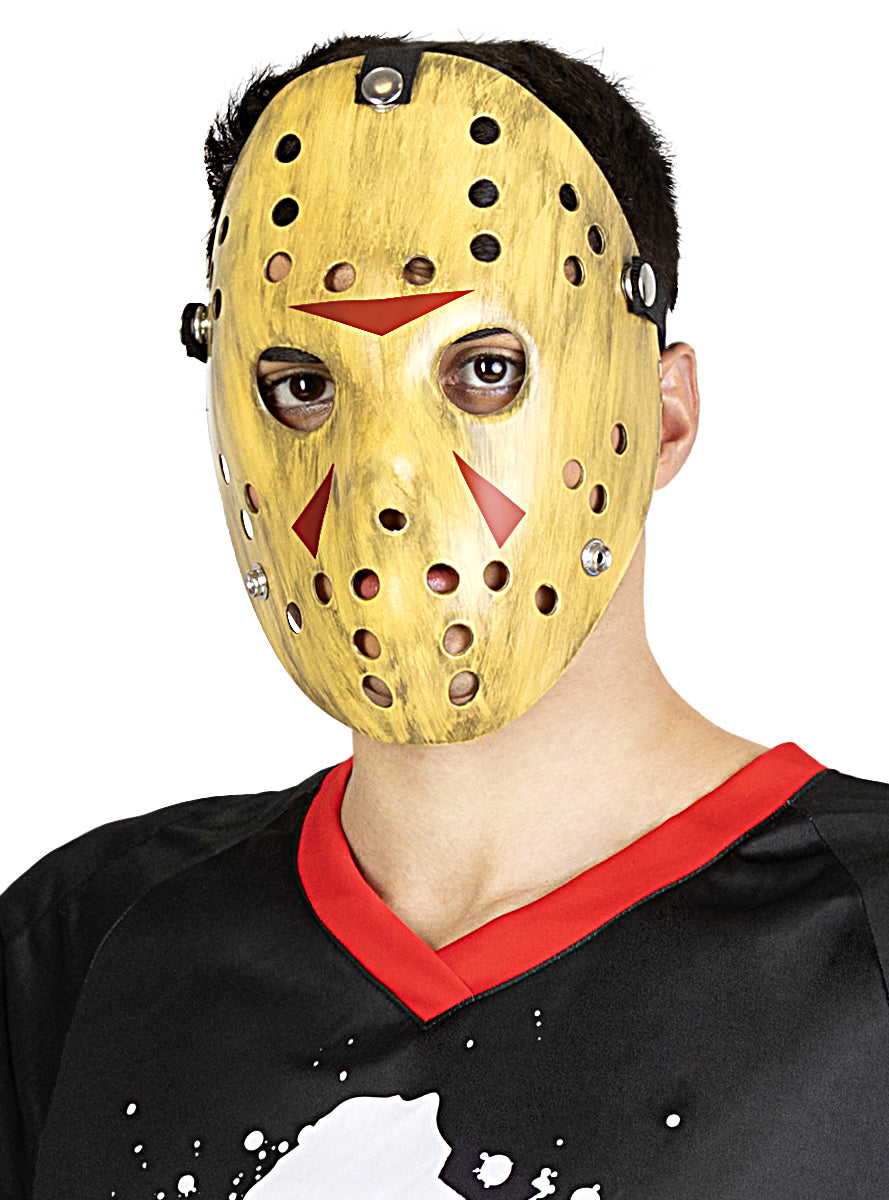 Déguisement de Jason Vendredi 13 hockey pour homme avec machette grande taile