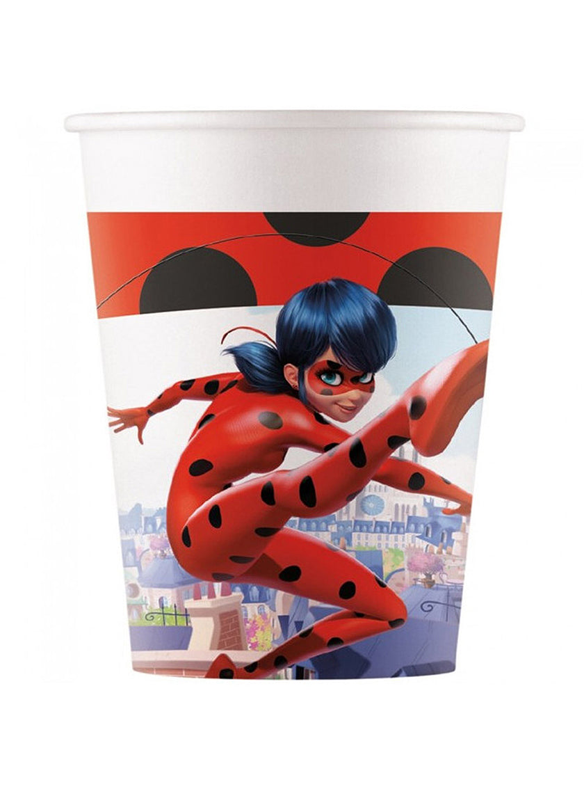 8 gobelets Ladybug (200ml) - Miraculous : Les Aventures de Ladybug et Chat Noir