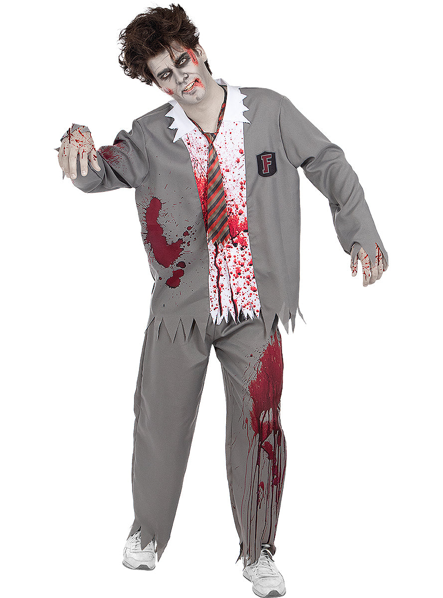 Déguisement étudiant zombie homme