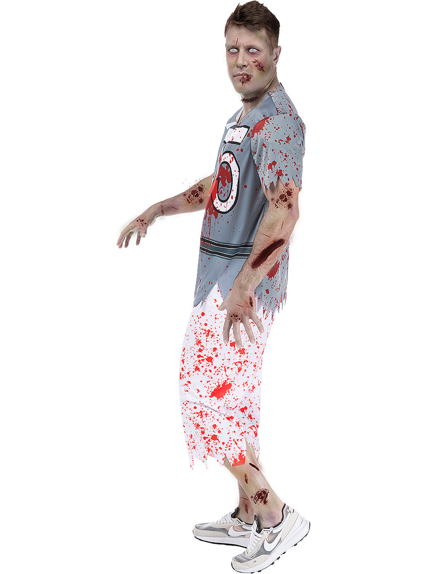 Déguisement footballeur américain zombie homme
