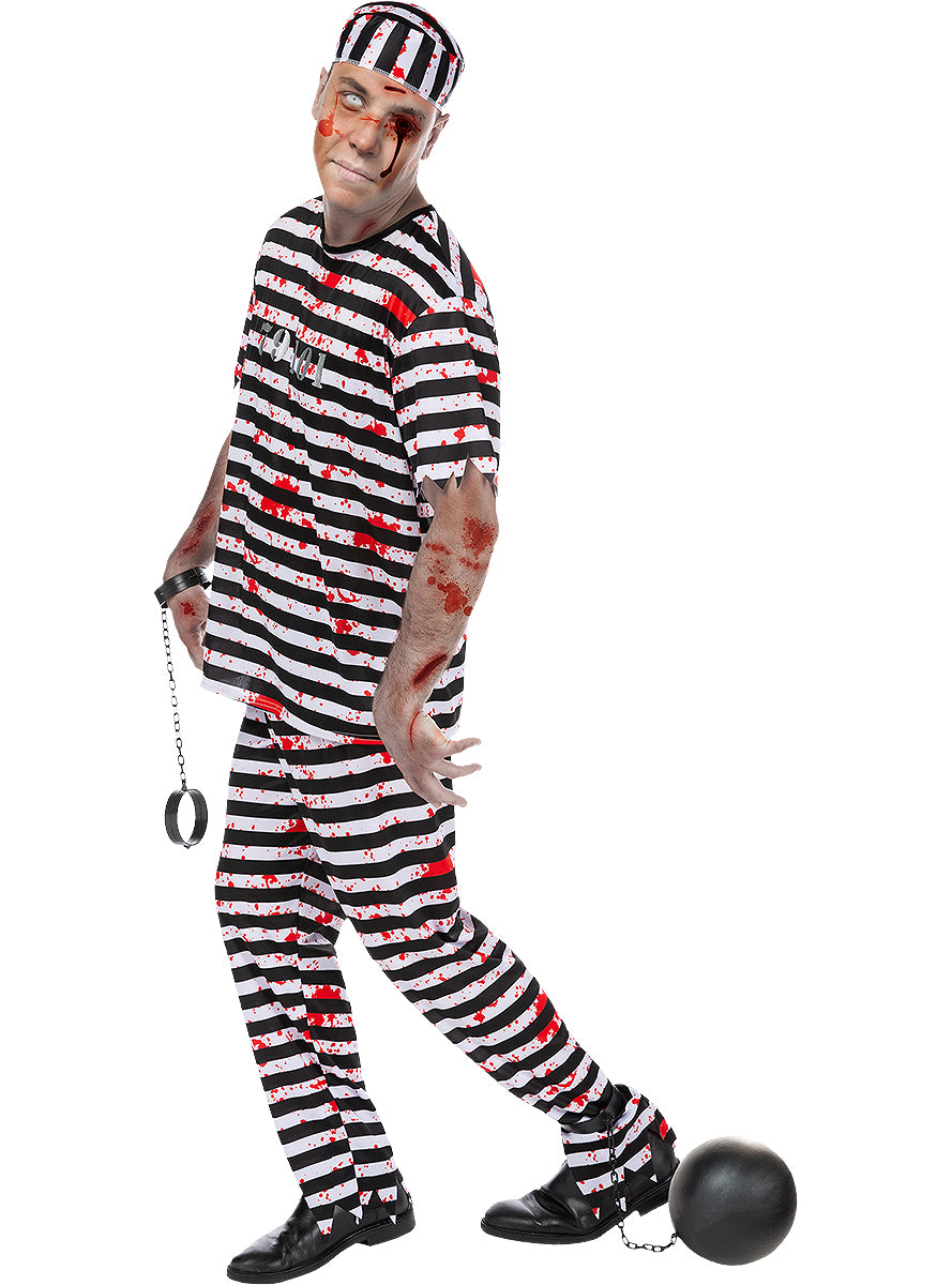 Déguisement prisonnier zombie homme