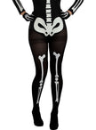 Collants squelette femme