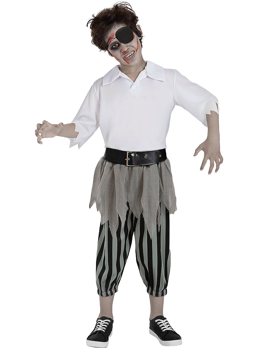 Déguisement pirate zombie garçon