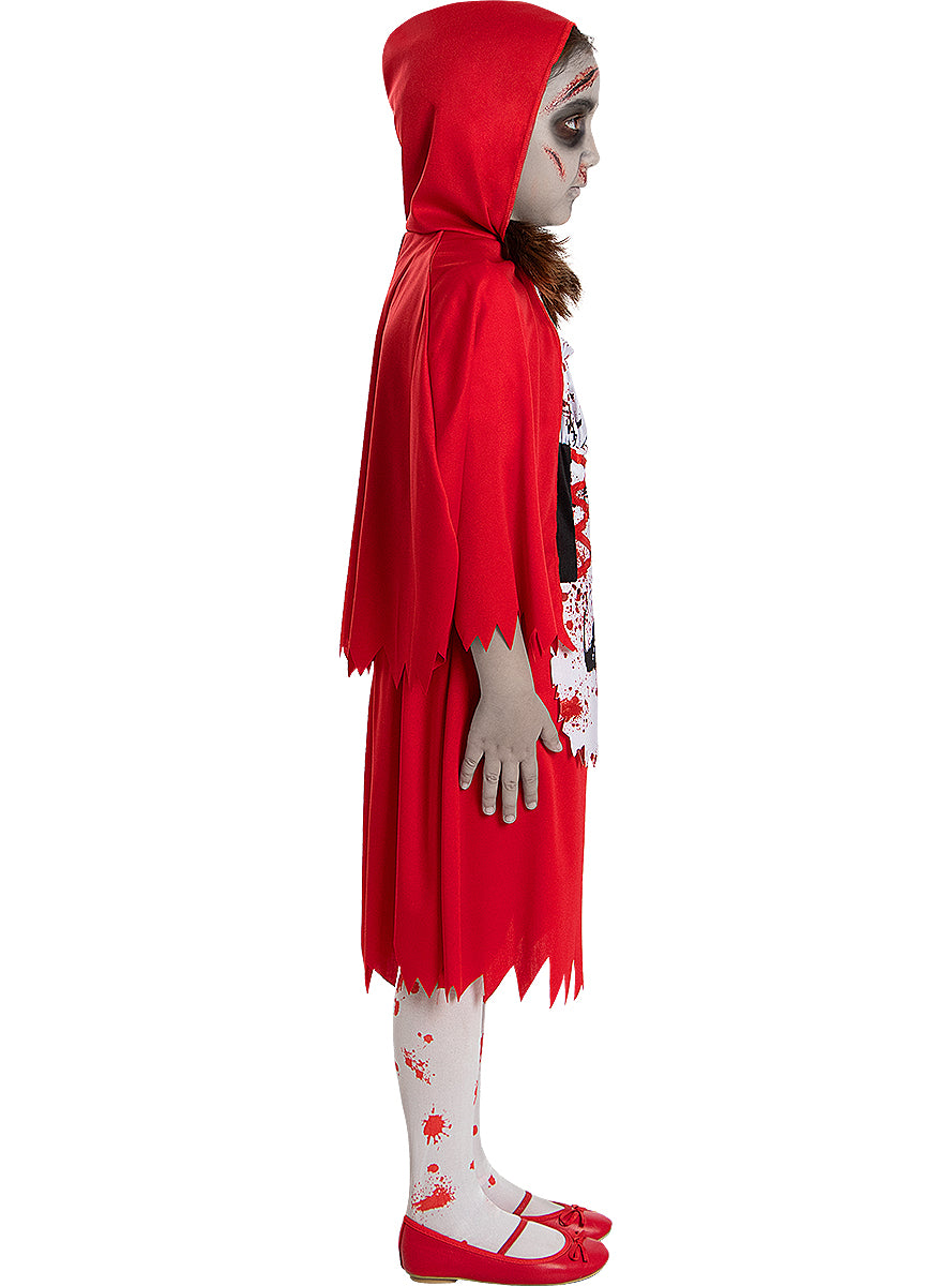 Déguisement Chaperon rouge zombie fille
