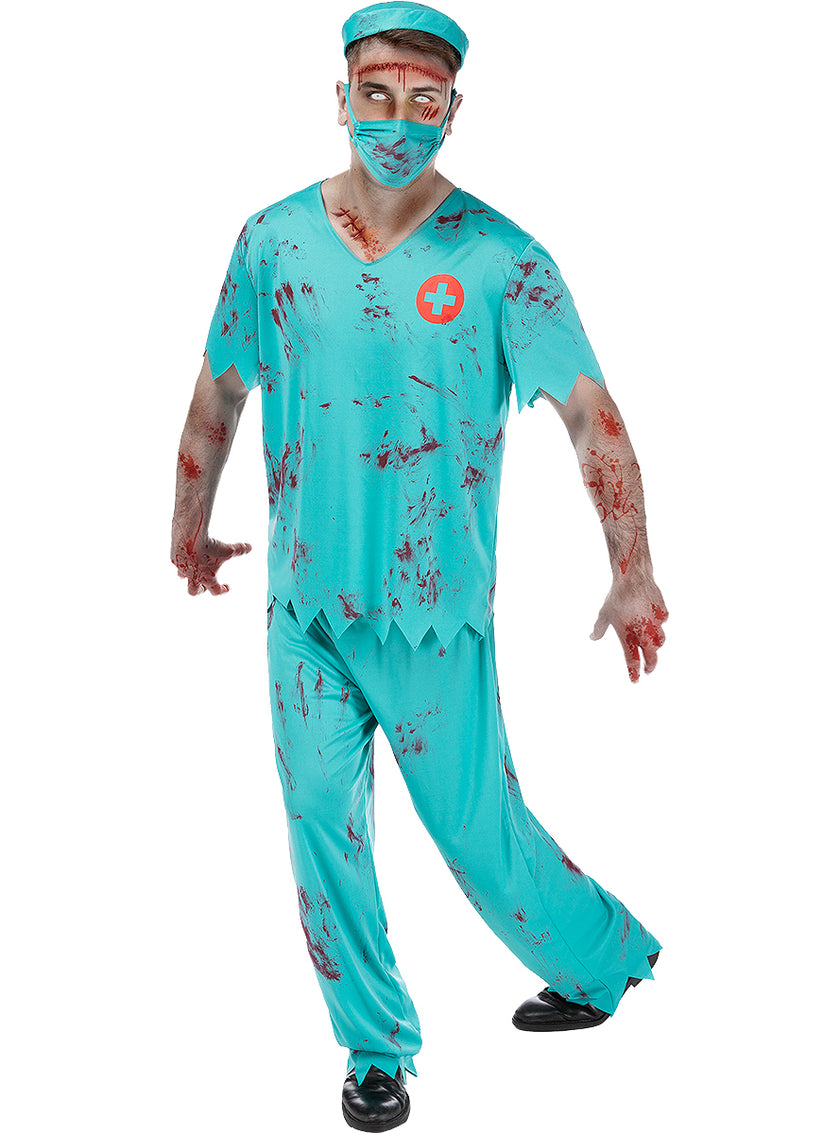 Déguisement médecin chirurgien zombie homme grande taille