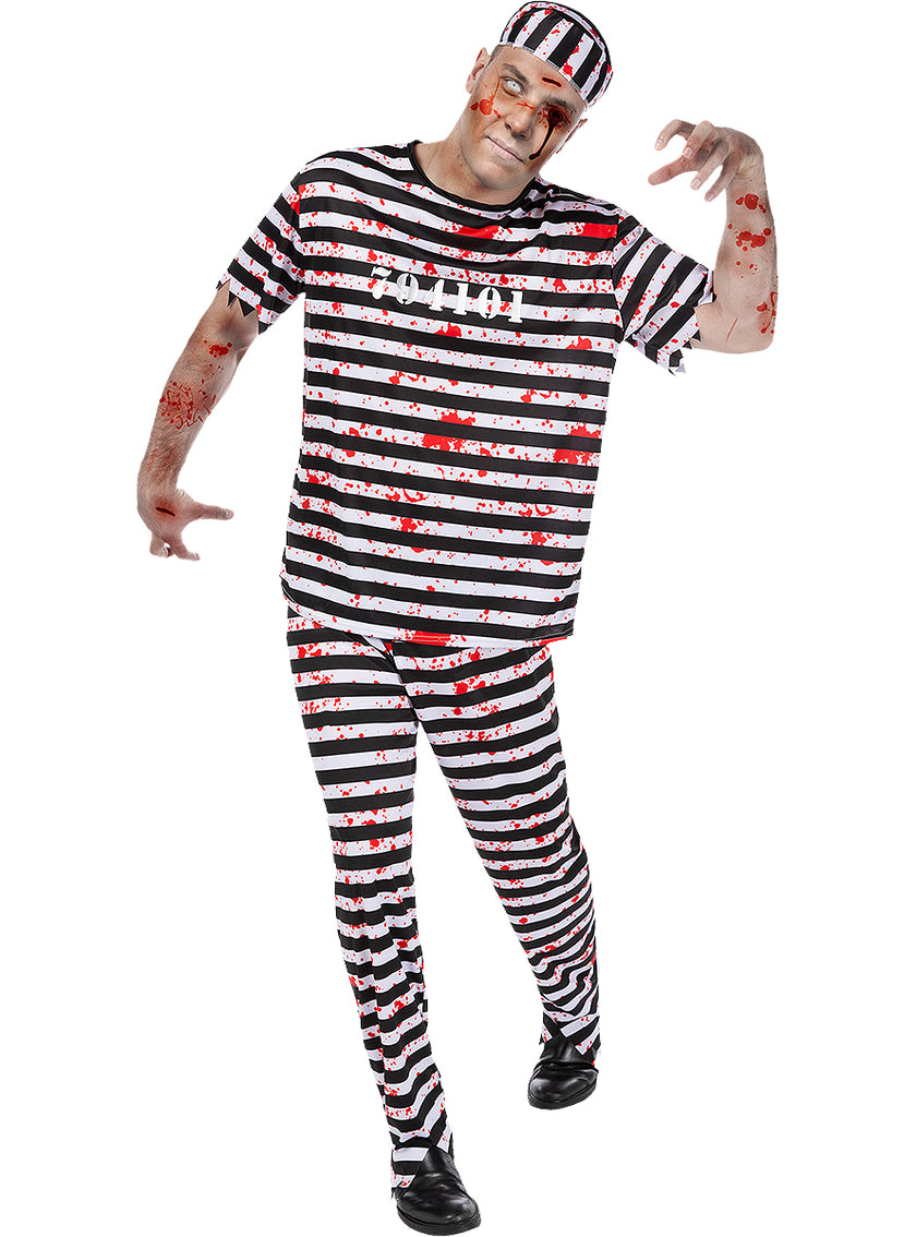 Déguisement prisonnier zombie homme grande taille