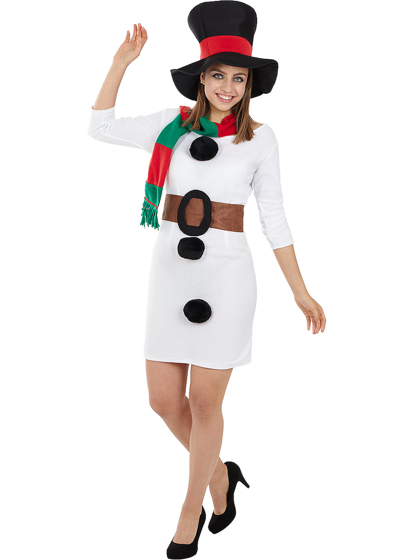 Déguisement bonhomme de neige femme