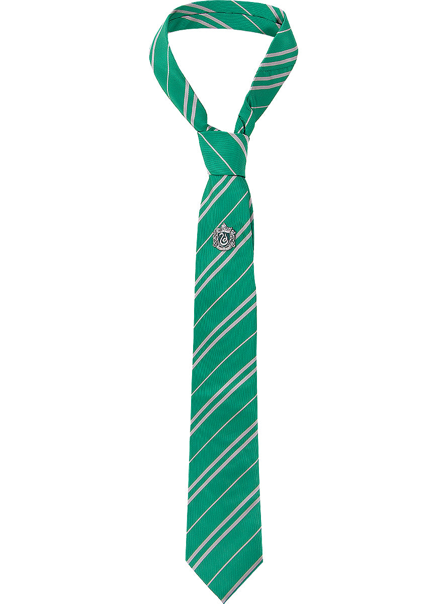 Cravate avec pin's Serpentard - Harry Potter