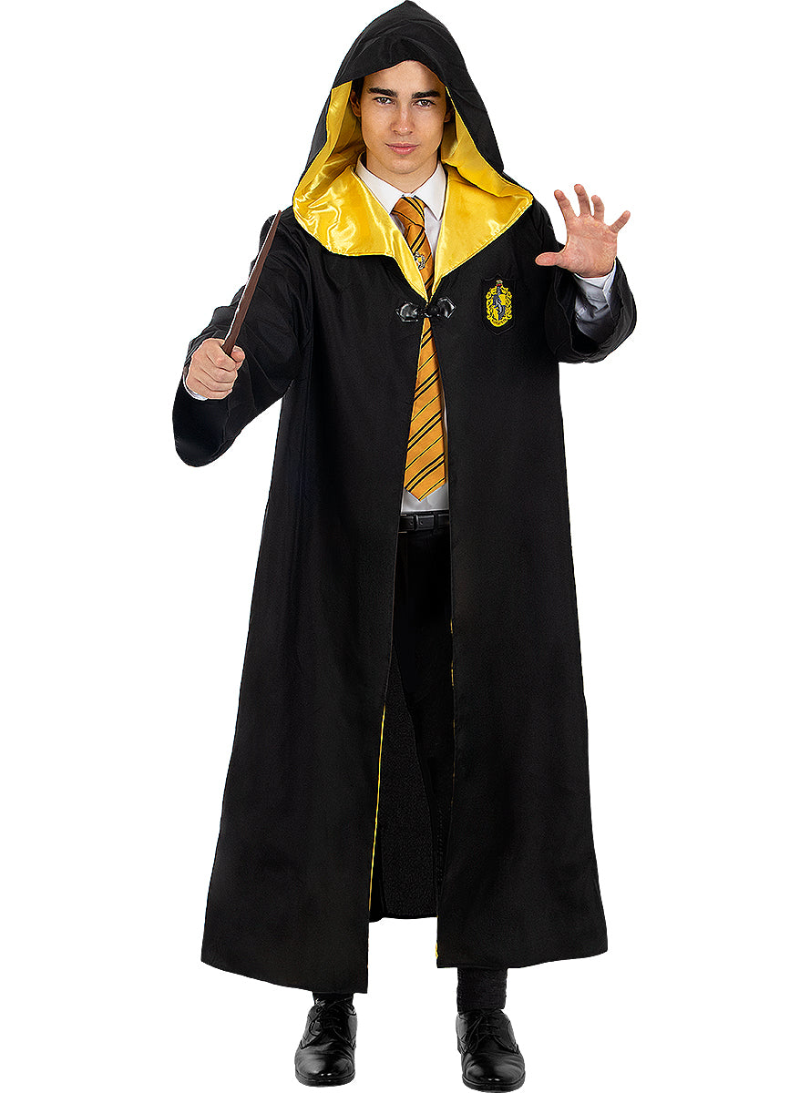Cravate avec pin's Poufsouffle - Harry Potter