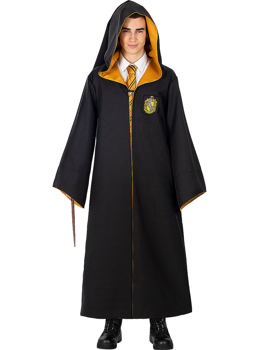 Cravate avec pin's Poufsouffle - Harry Potter