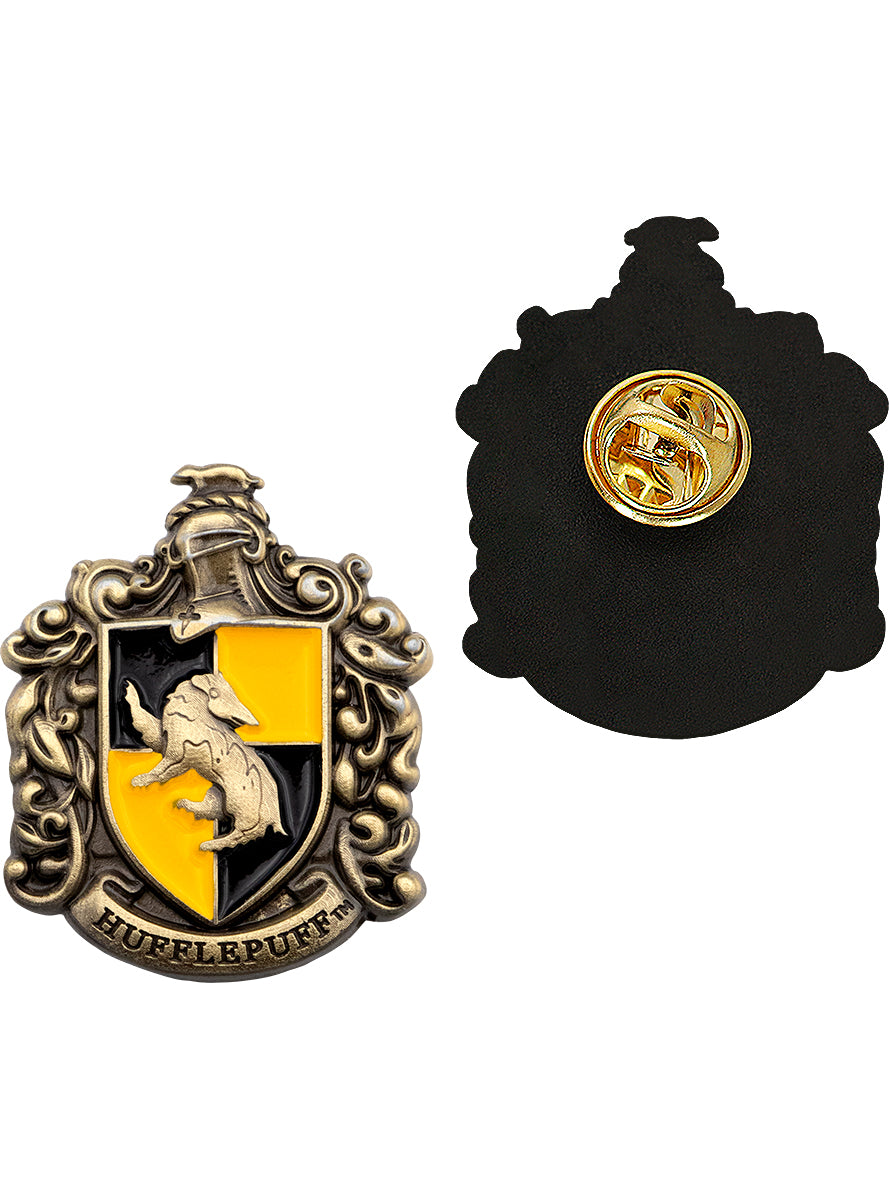 Cravate avec pin's Poufsouffle - Harry Potter