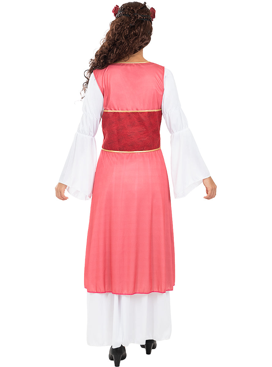 Déguisement princesse médiévale fleurie femme
