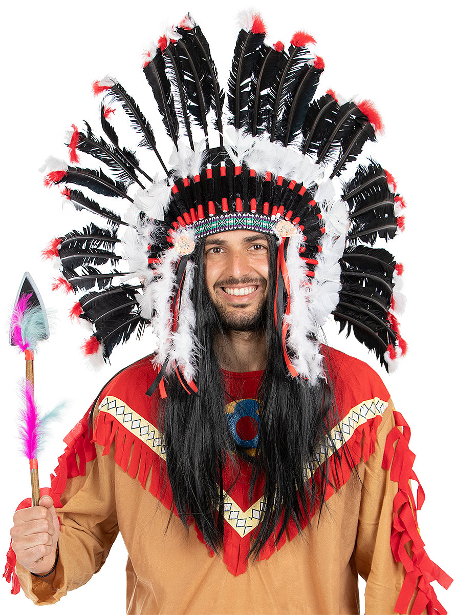Lance dindien avec plumes