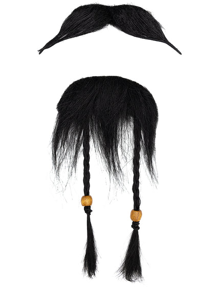 Moustache et bouc de pirate