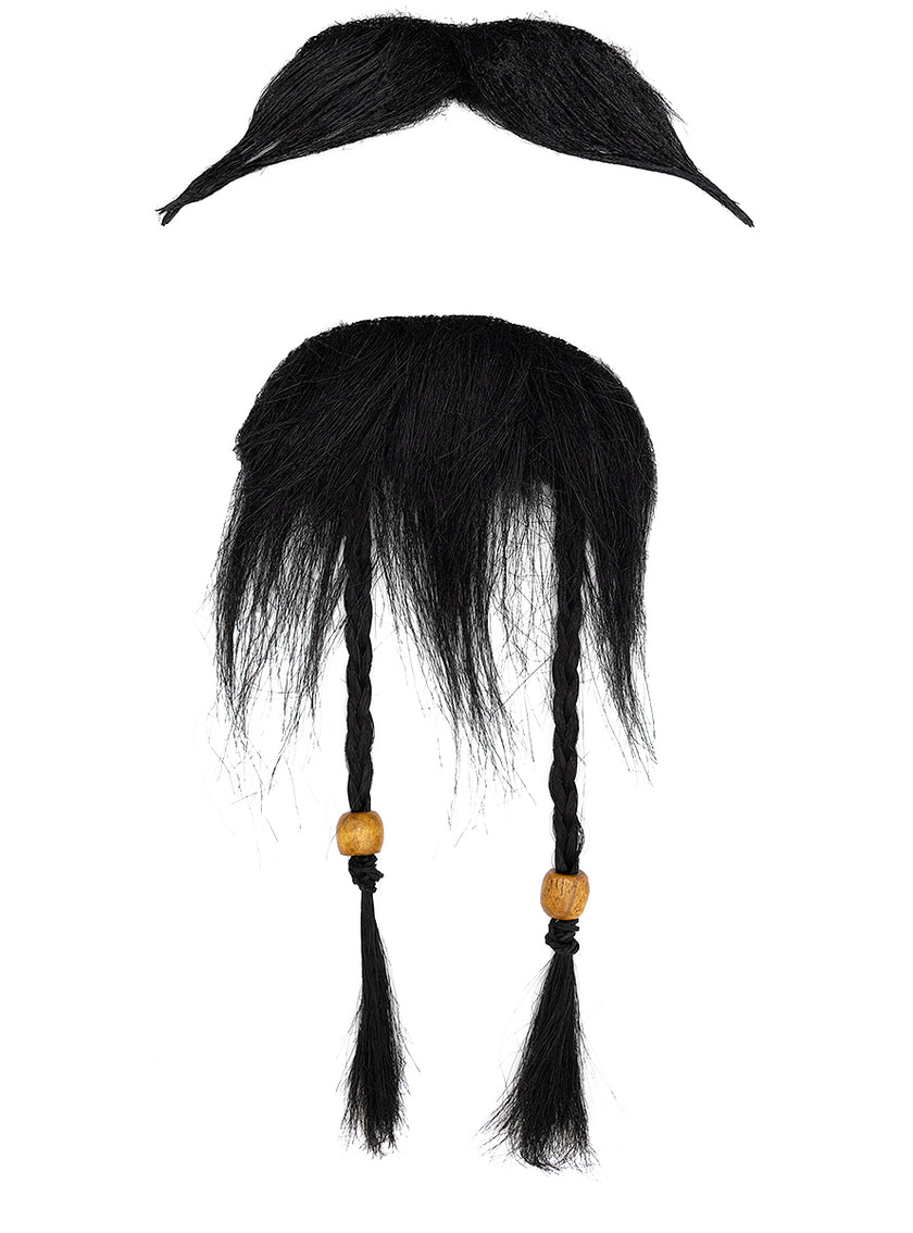 Moustache et bouc de pirate