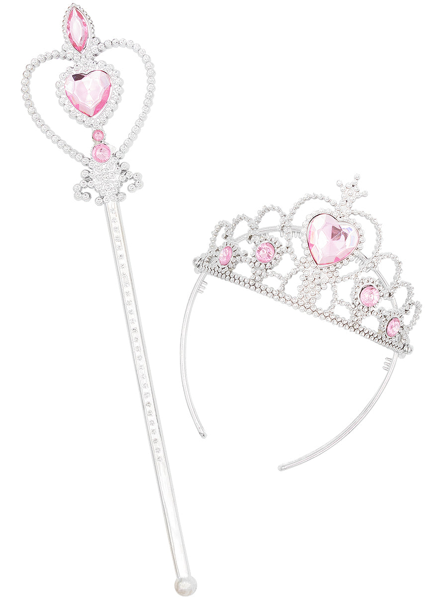 Couronne et baguette de princesse fille