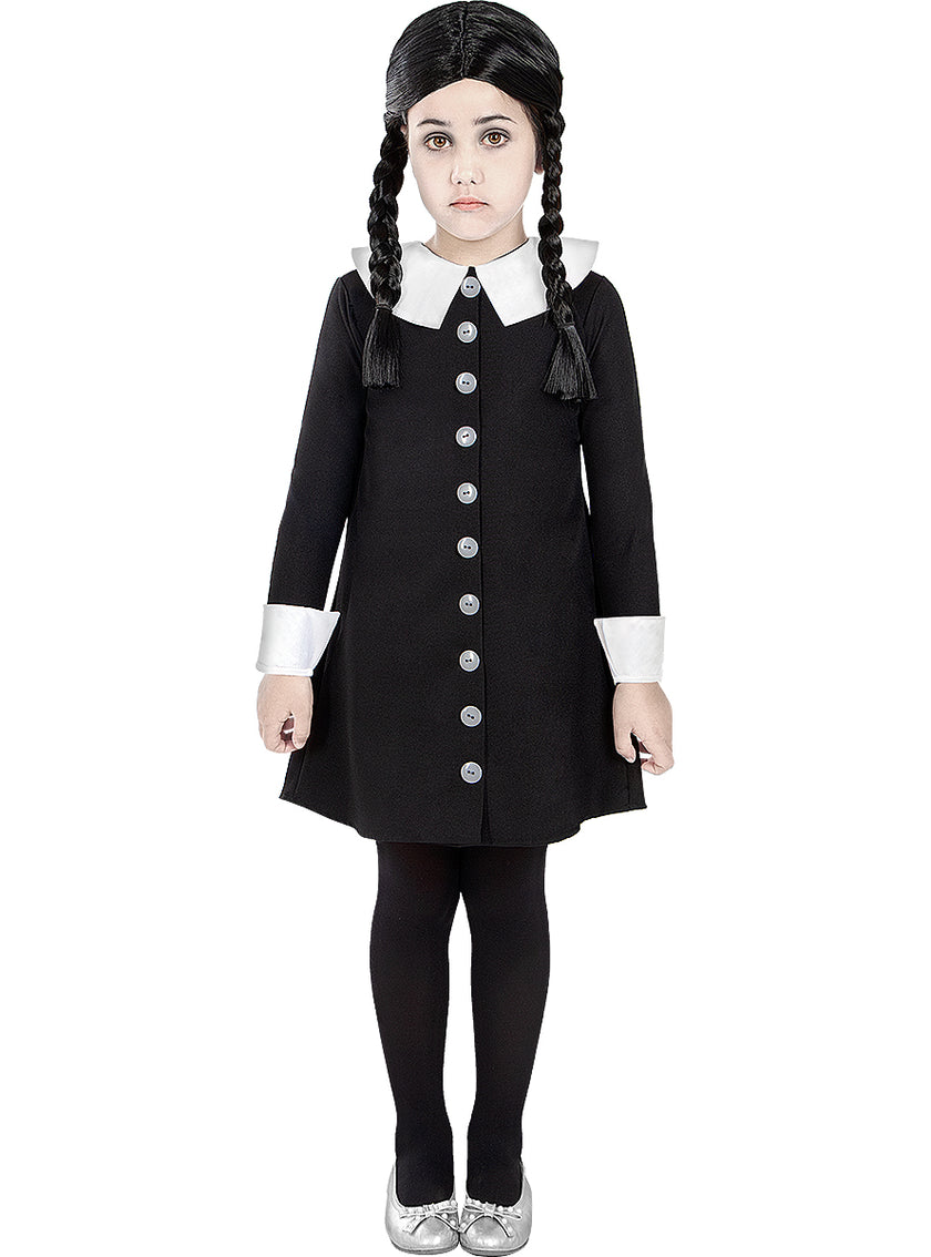 Déguisement Mercredi Addams fille - La Famille Addams