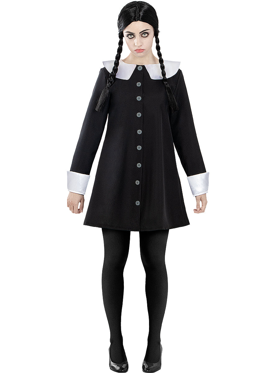 Perruque Mercredi Addams femme - La Famille Addams