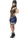 Déguisement Steampunk court femme